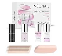 NÉONAIL Baby Boomer Set Rose - Kit manucure semi-permanente UV/LED effet dégradé élégant avec base rose, gel spécial, top coat et accessoires