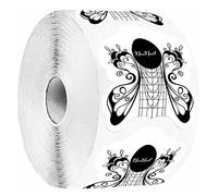 NeoNail Forme à ongles 500 pcs Builder Gel Polish Tips Acrylique Autocollant Noir