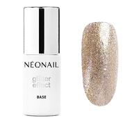 NÉONAIL NEONAIL Vernis Semi Permanent Base Coat 7,2 ml Vernis Gel UV Semi Permanent Glitter Effect Base Gold Twinkle Base Vernis à Ongles Gel Polish Gel UV Nail Art