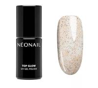 NÉONAIL NEONAIL Vernis Semi Permanent Top Coat 7,2 ml Vernis Gel UV Semi Permanent Top Glow Gold Sand Top Coat Vernis à Ongles Gel Polish Gel Top Coat UV Nail Art