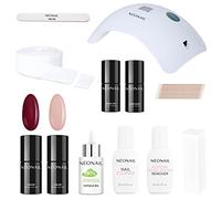 NEONAIL Starter Set - 4 x Vernis Semi Permanent - Lampe UV 22W/48 Ongles Gel - Kit Ongle Gel UV Complet -Top Coat - Base Coat - Couleurs