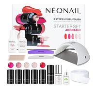 NEONAIL Starter Set ADORABLE Kit de Manucure Semi-Permenente Kits de décoration pour Pédicure Lampe LED 21W/48