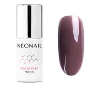 NEONAIL Vernis Semi Permanent Base Coat 7,2 ml Vernis Gel UV Semi Permanent Cover Base Protein Mauve Nude Base Vernis à Ongles Gel Polish Gel UV Nail Art