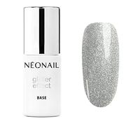 NEONAIL Vernis Semi Permanent Base Coat 7,2 ml Vernis Gel UV Semi Permanent Glitter Effect Base Silver Shine Vernis à Ongles Gel Polish Gel UV Nail Art