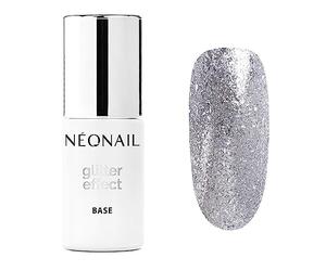 NEONAIL Vernis Semi Permanent Base Coat 7,2 ml Vernis Gel UV Semi Permanent Glitter Effect Base Silver Twinkle Vernis à Ongles Gel Polish Gel UV Nail Art