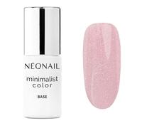 NÉONAIL Vernis Semi Permanent Base Coat 7,2 ml - Vernis Gel UV Semi Permanent - Rosa - Minimalist Color Base Shiny Rouge Tone - Vernis à Ongles - Gel Polish - Gel UV - Nail Art
