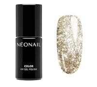 NEONAIL Vernis Semi Permanent Pailleté 7,2 ml Vernis Gel UV Semi Permanent Or Sparkling Kiss Vernis à Ongles Gel Polish Gel UV Couleur Nail Art