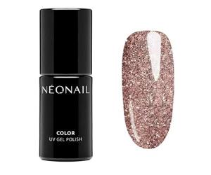 NÉONAIL Vernis Semi Permanent Pailleté 7,2 ml - Vernis Gel UV Semi Permanent - Rose - Glow the Day - Vernis à Ongles - Gel Polish - Gel UV Couleur - Nail Art