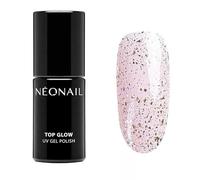 NÉONAIL Vernis Semi Permanent Top Coat 7,2 ml - Vernis Gel UV Semi Permanent - Top Glow Gold Flakes - Top Coat Vernis à Ongles - Gel Polish - Gel UV - Nail Art