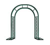 NEONMAN Arche de Jardin en métal Robuste - Grande tonnelle pour rosiers grimpants, Support pour Arche de Mariage, Structure métallique extérieure Solide avec Bases(Vert,1.8m)