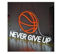 Néons Pour les enseignes lumineuses au néon NEVER GIVE UP Décoration murale pour chambre