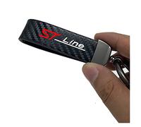 NEOOX Porte-clés De Moto pour Ford Focus St Mondeo St Line STLINE Mondeo Voiture Autocollants Porte-clés Lanière pour Clés Décalcomanie Voiture