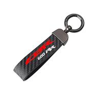 NEOOX Porte-clés Porte-clés en Cuir de Fiber de Carbone de Moto pour Honda CBR 600 RR CBR 600RR CBR600rr 2003-2007 2006 (Couleur : Noir, Size : Normal)