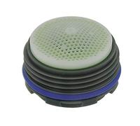 Neoperl 13 0100 5 Ultra faible débit Cache de PCA Spray Aérateur, Tom pouce, taille 0,5 GPM, Vert citron/blanc dôme, Spray Stream, M16.5 X 1 fils, plastique, 1,2 cm Hauteur