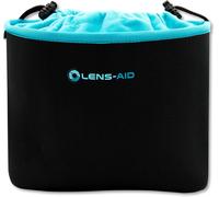 Neoprene Camera Case with Fleece Lining: Case, Pouch to Protect Cameras, Black / Blue, Modern