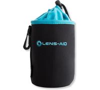Neoprene Camera Lens Bag with Fleece Lining: Case,Lens Protector Pocket with Lanyard,Black,medium /