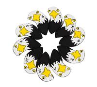 Neoprene Iron Headcovers 10pcs Set | Cartoon Design with Number Markers 4 5 6 7 8 9 P S A X | Protective Head Covers for Sport Bags/Training/Gifts (Eagle Model)