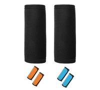 Néoprène Rectangle Bagage Poignée Wrap Grip,Souple Enveloppes Housses de Poignée de Valise Détachables et Soft Luggage Poignée Cover Wrap Grips pour Valise à Bagages(Le Noir)