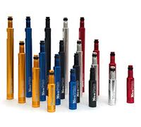 NeoPRO Lot de 2 rallonges de Valve Presta avec clé de Valve et Bouchon - Disponible en 4 Longueurs - 20,30,40,60 mm (Bleu, 40 mm)