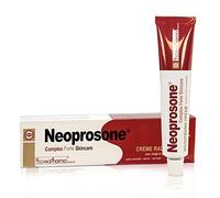 Neoprosone, Crème Éclaircissante pour la Peau | 1,7 fl oz / 50 ml | Atténue les Taches Sombres sur : Visage, Coudes, Genoux, Corps | avec Alpha Arbutin, Acide Lactique, Huile de Ricin