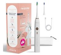 NEOPULSE NEOSONIC® Brosse à Dents Électrique Sonique - 3 mois d'autonomie | 5 modes x 3 intensités - Minuteur 2 min, alertes changement de zone/30s - USB-C - 2 têtes incluses - Garantie 2 ans