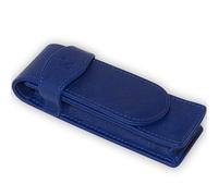 NEORAH Double pochette en cuir fabriquée à la main avec boucle | Étui portable pour 2 stylos plume, stylo à bille, porte-stylo, étui à stylo | Cadeau idéal pour homme, patron, papa | 14,5 x 4,5 cm |