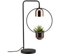 Neordic Lampe à poser Fanja GU10 max. 20W Noir#Cuivre Métal Noir