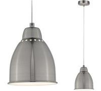 Neordic Luminaire en suspension Hilla E27 max. 40W Acier brossé gradable Métal Acier brossé G