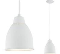 Neordic Luminaire en suspension Hilla E27 max. 40W Blanc gradable Métal Blanc G
