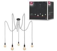 Neordic Luminaire en suspension Ketil E27 max. 5x60W Noir gradable Silicone#Métal Noir G