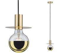 Neordic Luminaire en suspension Stian E27 max. 60W Laiton brossé gradable Métal Jaune G