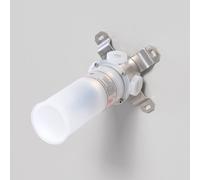 neoro Corps d’encastrement pour vanne d’arrêt en acier inoxydable, avec Bypass (conduite traversante), BN0499XX,