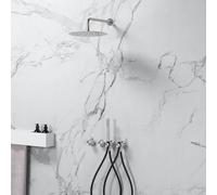 neoro Ensemble de douche en acier inoxydable avec mitigeur thermostatique, set de douche de tête Ø 300 mm, set de douchette stick & Kneipp, BN0753FBS#Set4,