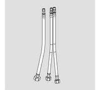 neoro Flexible de raccordement 45 cm, M10x1 x 3/8", 2 pièces & 60 cm, M10x1 x 1/2", 1 pièce, BN0521XX,