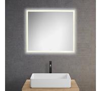 neoro n30 Miroir avec éclairage l : 80 cm, éclairage sur le pourtour, direct + indirect, BN0003MI,