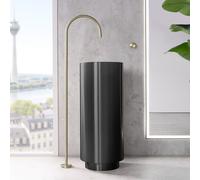 neoro n40 Lavabo colonne rond sans trou de robinetterie Ø 38 H: 90 cm, BN0784BB,