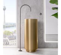 neoro n40 Lavabo colonne rond sans trou de robinetterie Ø 38 H: 90 cm, BN0784BG,