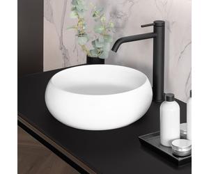 neoro n40 Vasque à poser Ø 36 H : 12 cm, surface facile à entretenir, BN0933WM,