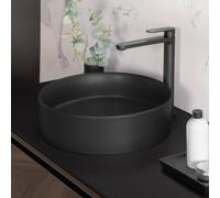 neoro n40 Vasque à poser Ø 39,5 H: 11,5 cm, surface facile à entretenir, BN0943BM,