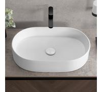 neoro n40 Vasque à poser l: 60 H: 12 P: 38 cm, surface facile à entretenir, BN0928WM,