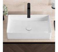 neoro n40 Vasque à poser l: 60 H: 13 P: 36 cm, surface facile à entretenir, BN0944WH,