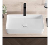 neoro n40 Vasque à poser l: 61 H: 11,5 P: 35 cm, surface facile à entretenir, BN0938WM,