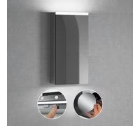 neoro n50 Advance | n50T46 Armoire de toilette l : 40 cm, 1 porte, charnières à gauche, avec éclairage, avec réglage de la température de couleur, BN0513MI,