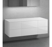 neoro n50 Ensemble de meubles l: 140 cm avec 6 tiroirs, BN0421WH+2#BN0420WH+BN0408WH,