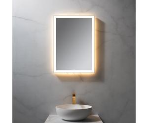 neoro n50 Metal Touch Miroir avec éclairage l : 50 cm, éclairage sur le pourtour, direct + indirect, BN0025MI,
