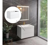 neoro n50 Meuble bas l: 80 cm, 2 tiroirs, BN0422WM,