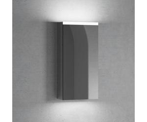neoro n50 | n50T46 Armoire de toilette l : 40 cm, 1 porte, charnières à droite, avec éclairage, BN0471MI,