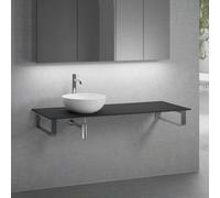 neoro n50 Plan de toilette avec vasque à poser l: 140,5 H: 30 P: 51,5 cm, BN0064WM+BN0408BM+BN0504BM+2#BN000003+BN000002,