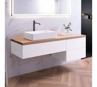 neoro n50 Plan de toilette en bois massif l: 220 cm, BN0415W1,