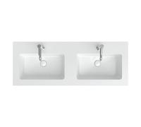 neoro n50T46 edge Plan vasque double ultra plat l : 120,5 P : 46 cm, BN0057WH,